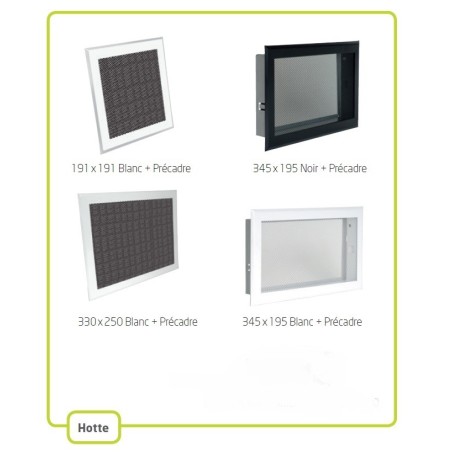 Grille décompression hotte métal déployé