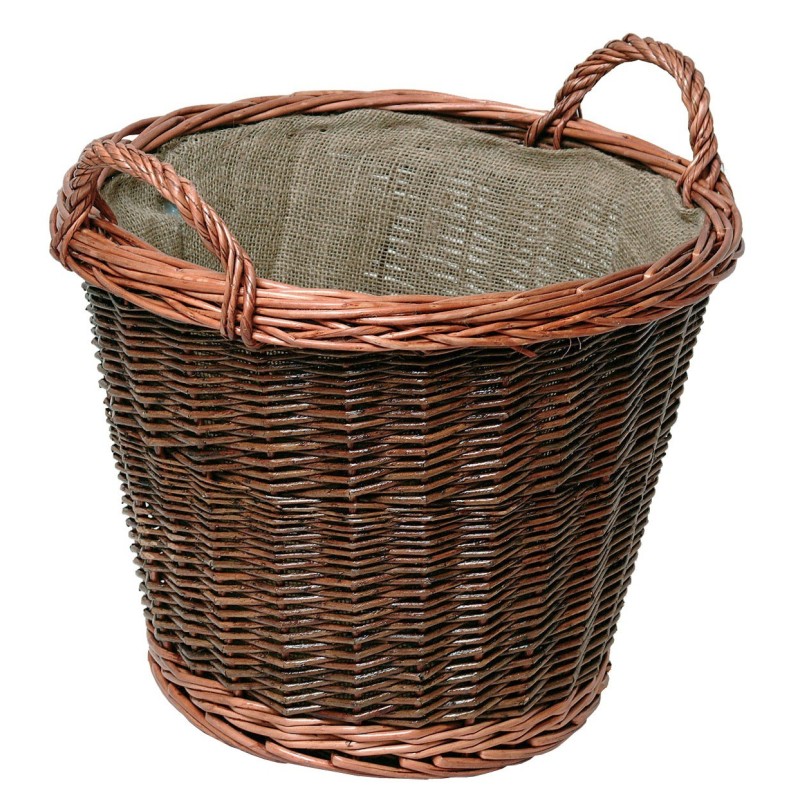 Panier en osier rond