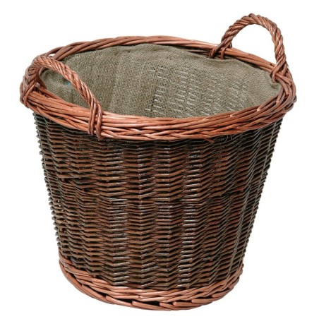 Panier en osier rond