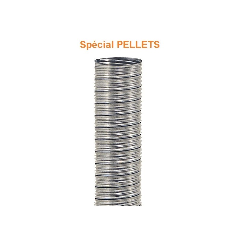 Tubage flexible double peau pellets
