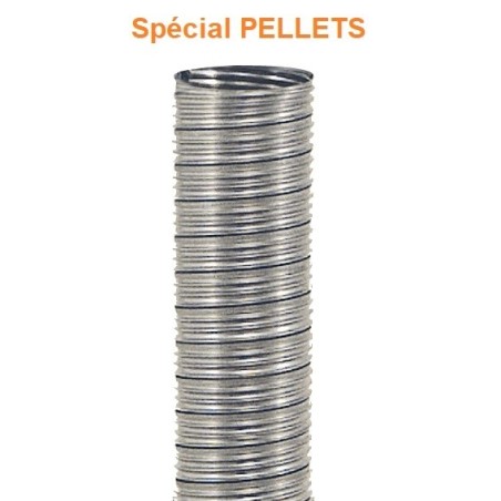 Tubage flexible double peau pellets